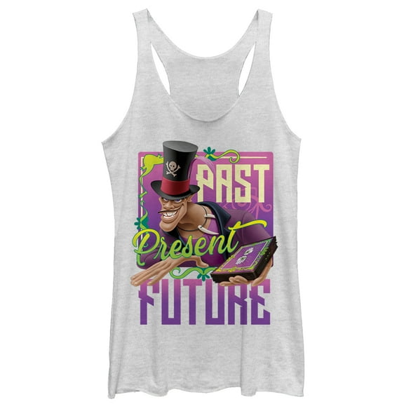 Women's The Princess and the Frog Dr. Facilier  Racerback Tank Top White Heather X Small