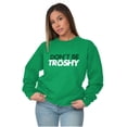 thumbnail image 4 of Don't Be Trashy Reduce Reuse Recycle Unisex Plus Fleece Graphic Sweatshirt Brisco Brands 5X, 4 of 5