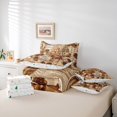 thumbnail image 6 of Manfei Christmas Rustic Checkered 7-Piece King Bedding,Classic Farmhouse Cow King Bed in a Bag,Xmas Reversible, 6 of 7