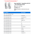 thumbnail image 2 of Dome Light Bulb - Compatible with 2012 - 2015 Volkswagen Passat 2013 2014, 2 of 2