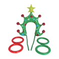 thumbnail image 1 of Juego de lanzamiento de aros, diadema inflable con forma de árbol de Navidad, juego de cruz, de lanzamiento de aros, juegos al aire libre para Navidad, 1 of 8