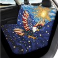 thumbnail image 3 of XYZCANDO Patriotic Eagle 14 Pieces Car Seat Covers Full Set Steering Wheel Cover Auto Center Console Pad Seat Belt Pads Headrest Covers Cup Coasters for Most Cars SUVs Sedans, 3 of 7