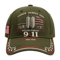 thumbnail image 2 of Never Forget 9/11 Baseball Cap, 25th Anniversary Commemorative Hat 2001-2026, 3D Embroidered Patriotic American Flag Sun Cap,Vintage Hats for Men Women Veteran Gift, 2 of 7