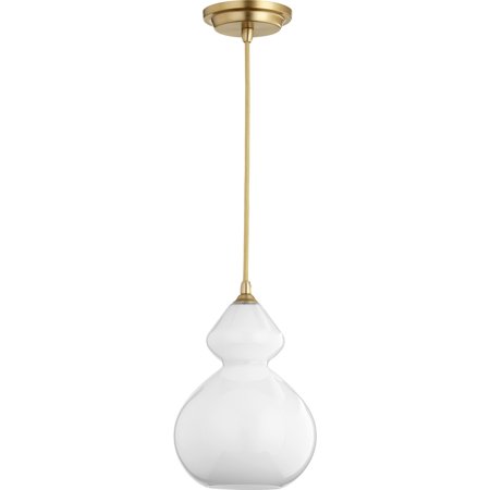 

Quorum International 8002 1 Light 7-3/4 Wide Mini Pendant - Brass