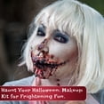 thumbnail image 7 of Dress-Up-America Halloween Makeup Kit - Face and Body Wax, Latex and Fake Blood Costume Face Paint Set - SFX Realistic Bloody Halloween Makeup Set for Teens and Adults, 7 of 7