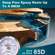 LET'S RESIN Deep Pour Epoxy - 51OZ, 2-4 Inch Clear, Bubble-Free for Resin Tables, Wood & Art Crafting, Mix Ratio: 2:1