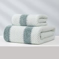 thumbnail image 1 of Nvzi Toallas de spa para el cuerpo - 6 toallas verdes de spa, 35*75 cm, suave forro polar coral, juego de toallas para baño, toallas y paños absorbentes para spa, uso diario en el baño del hogar., 1 of 5