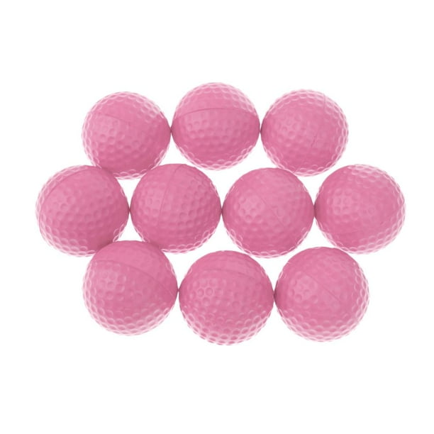 1 piezas de pelota de entrenamiento de golf de espuma de poliuretano, accesorio para palos de golf para amantes del golf. Rosado