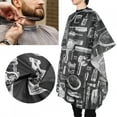 thumbnail image 3 of YAHHU Professional Hairdressing Apron Barber Shop Hair Cutting Dyeing Gown Cape 55.1 in / 140 cm, Salon Stylist Protective Cloak Waterproof Polyester Taffeta Material Black/White Snap Button, 3 of 10