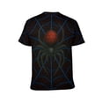 thumbnail image 2 of LAOLIUSN Men’s Graphic T-Shirt Spider Web Print, All Over Spider Pattern Tee, Short Sleeve Crewneck,Sizes S-4XL, 2 of 7