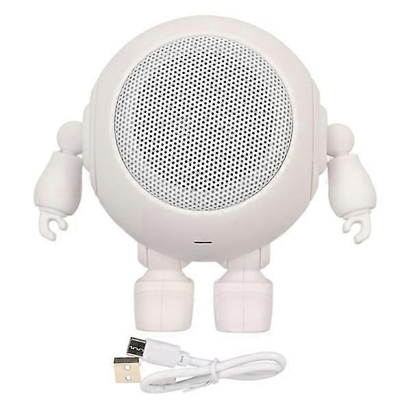 Portable Bluetooth Speaker Robot Shape Bluetooth 5.0 1000mAh Built-in Microphone Mini Wireless Speaker for Home Outdoor