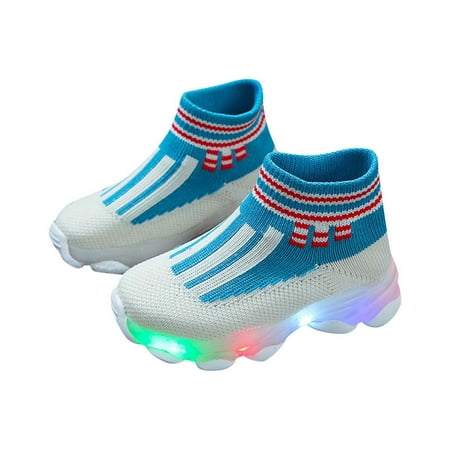 

Aoochasliy Winter Toddler Shoes Christmas Clearance Toddler Infant Kids Baby Girls Boys LED Light Shoes Casual Shoes Sports Shoes