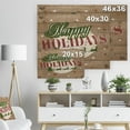 thumbnail image 5 of Design Art - Happy Holidays Christmas Wish on Burlap, 5 of 5