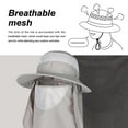 thumbnail image 5 of Men Women 50+ UPF Fishing Cap with Removable Face Mask Ear Neck Flap Cover Outdoor UV 360 Degree Protection Waterproof Quick Dry Sun Hat Visor Neck Cover Cap For Hiking Fishing, 5 of 10