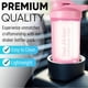 thumbnail image 4 of Protein Shaker, 500ml Botella para Proteina de Coctelera, Botella agitadora para de Suplemento Fitness y Deportes, Sin BPA y Leak Proof, lavable, vaso para proteina (Rosa), 4 of 5