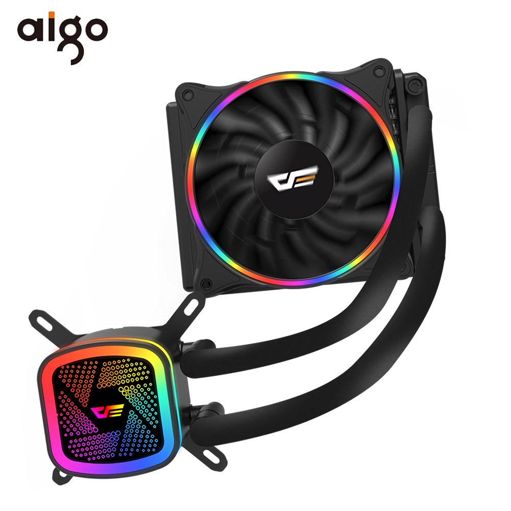 darkFlash DT120 RGB LED Liquid Water Cooling Fan for Intel LGA 2011