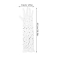 thumbnail image 2 of FONDOTIN 1 Pair Tulle Gloves With Rhinestones For Women Elegant Accessory For Weddings And Proms, 2 of 8