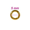 thumbnail image 3 of Craft County 5mm Metal Jump Rings - 3 Color Choices - Connecting Loops for Creating Necklaces, Bracelets & Other DIY Jewelry & Accessories, 3 of 3