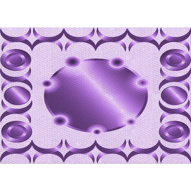 Ahgly Tapis Rectangulaire Lavable en Machine Intérieur Transitionnel Fleur Rose, 5 Pieds x 7 Pieds