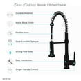 thumbnail image 2 of Nouvet Single Handle, Pull-Down Kitchen Faucet in Matte Black, 2 of 10