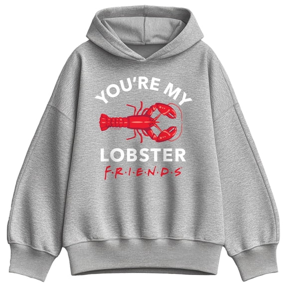 Friends - You're My Lobster Oversized Fleece Hoodie Sweatshirt