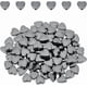 thumbnail image 1 of 150 cuentas de corazón negro, hematita negra, piedras preciosas sueltas, 8 mm, espaciador de corazón, cuentas de piedra con agujeros pequeños., 1 of 6