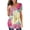 Hot Pink, variant on Fesfesfes Women Graphic Tshirt Womens Casual Tops V- Neck Hide Belly Short Sleeve T-Shirts Cute Flowy Tunic Blouses 10(XL)