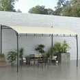 thumbnail image 3 of Spaco 10' x 13' Outdoor Pergola Shade, Garden Sun Shade Shelter with Metal Frame, Canopy for Outdoor as Garden, Patio, Cream White, 3 of 16