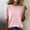 24# Light pink, variant on Short Sleeve Tops for Women Crewneck Solid Color Casual Knit Blouses 2026 Summer Lightweight Loose Fit Shirts Dark Purple L