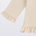 thumbnail image 4 of TOWED22 Toddler Newborn Baby Girl Outfits Clothing Long Sleeve Graphic Tee + Elastic Waist Pants 2 Piece Set Clothes for Playtime(Light Yellow,18-24 M), 4 of 7
