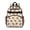 Hedgehog and Dot Beige Pattern, variant on Hedgehog and Basket White Pattern Cute School Backpack Bag for School with Padded Back and Adjustable Shoulder Straps 15.25"x11.5"x5.25"