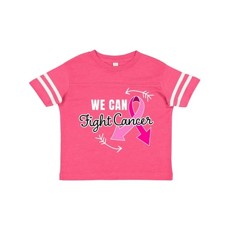 

Inktastic We Can Fight Cancer Breast Cancer Awareness with Pink Ribbon and Arrows Gift Toddler Boy or Toddler Girl T-Shirt