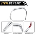 thumbnail image 4 of Ofertas Únicas 1 par de molduras para el espejo retrovisor para Toyota Tundra 2022-2024, moldura de cubierta del guardia de lluvia del espejo lateral ABS Cromo, 4 of 6