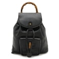 thumbnail image 2 of Pre-Owned GUCCI Bamboo Mini Backpack, Backpack/Shoulder Bag, Leather, Black, 003.1956.0030, 2 of 9