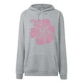 thumbnail image 6 of Gubotare Hoodies for Women Soft Fleece Half Zip Up Hoodie Long Sleeve Casual Pullover Oversized Sweatshirt Hooded Tops Sweatshirt for Women (Light Gray,L), 6 of 6