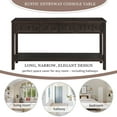 thumbnail image 4 of MODERNLUXE Table Console de 60 Pouces de Long, Table de Sofa, Table d'Entrée en Bois Massif avec 4 Tiroirs et Tablette Inférieure pour Rangement, Espresso, 4 of 7