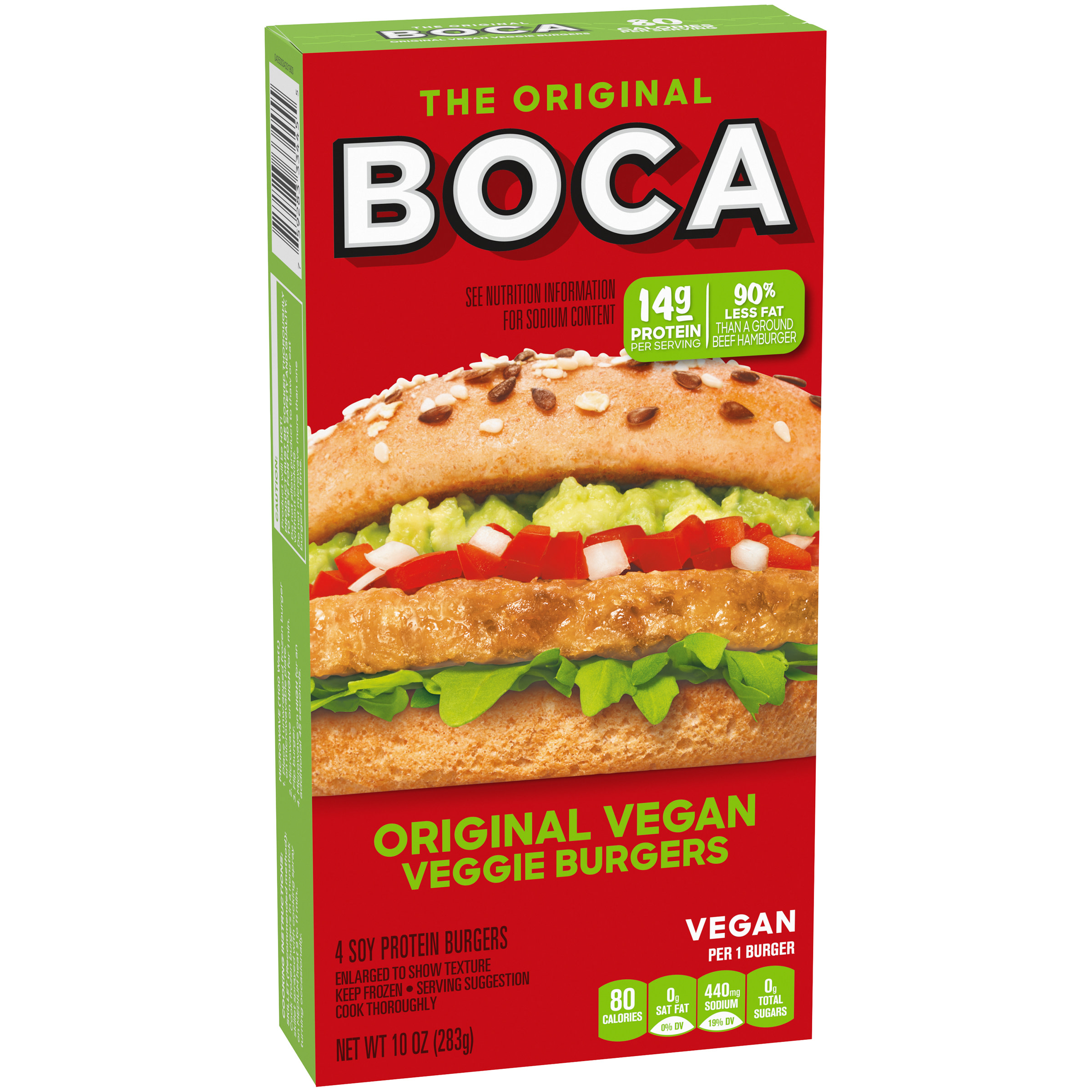 BOCA Original Vegan Veggie Burgers, 4 ct Box - image 11 of 16