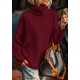 thumbnail image 2 of Suéter PRETTYGARDEN Otoño 2025 Cuello Tortuga Rojo Vino M, 2 of 7