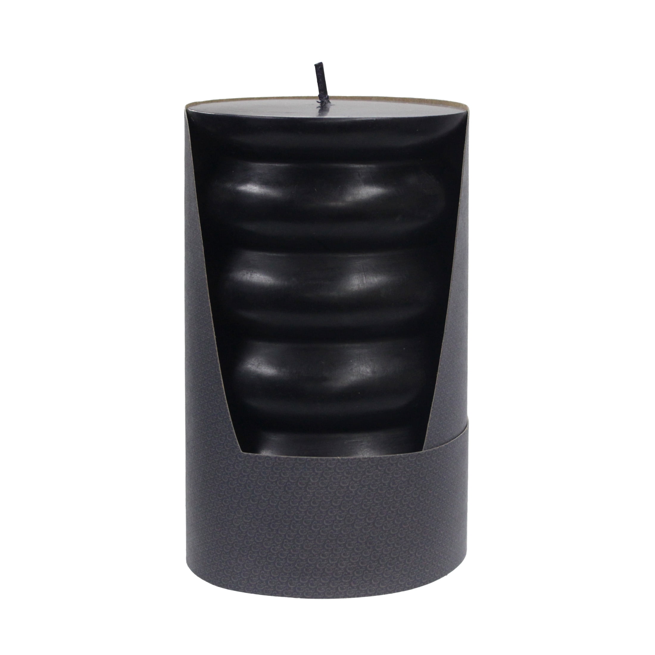 Better Homes & Gardens Unscented Bubble Pillar Candle, 3x5 Inches, Black