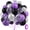 Dark Purple, variant on 60pcs Tractor Balloons 12inch with Black Green and Yellow Balloons for Baby Shower Farm Tractor Birthday Party Decorations