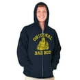 thumbnail image 3 of Funny Father Original Dad Bod Buddha Zip Hoodie Sweatshirt Men Brisco Brands S, 3 of 6
