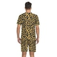 thumbnail image 6 of joogoo Men's Pajama Set Leopard Print V-Neck Pj Shorts Set 2 Piece Loungewear Sleepwear L, 6 of 7