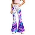 thumbnail image 4 of School Pants for Girls Flare Slim Fit Dressy Pants Elastic High Waist Pull on Bell Bottom Trousers Back To School Outfits for Teen Girls, 4 of 4