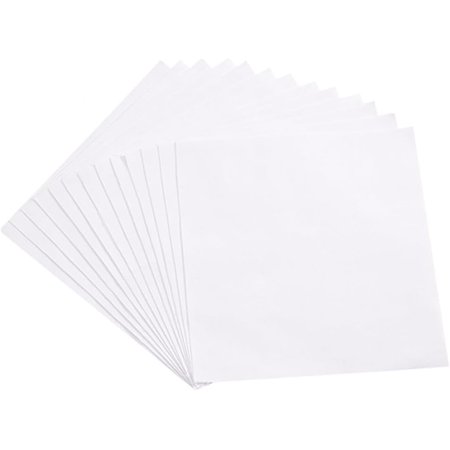 14 Pieces White Cotton Embroidery Fabric 7.9Inch Square Ramie Cotton Cloth for Handmade Embroidery Flower Pot Decoration DIY DIY