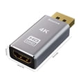 thumbnail image 3 of Adaptador Compatible con HDMI, convertidor de vídeo 4K DP de 30Gbps para Monitor, ordenador portátil y PC, 3 of 4
