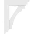 thumbnail image 3 of Ekena Millwork BKTP03X18X24MRC01 Standard Merced Architectural Grade PVC Bracket with Traditional Ends - 3 x 18 x 24 in., 3 of 5