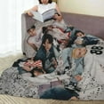 thumbnail image 5 of Stray Kids Fleece Throw Blankets, Super Soft Flannel Cozy Blankets for Adults, Washable Lightweight Blanket for Couch Sofa Bed Office, Warm Plush Blankets for All Season, 5 of 8