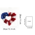 thumbnail image 6 of ZPWSHI 250th Anniversary Heart Wreath, Flag Heart-Shaped Wreaths for Front Door, Patriotic Brave Wreath, Red White & Blue Flag Wreaths, Decor for 4th of July, Independence Day & Veterans Day, 6 of 7