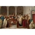 thumbnail image 3 of Edouard Moyse 24x17 Black Modern Framed Museum Art Print Titled - In the Synagogue, 3 of 5