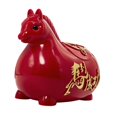thumbnail image 4 of Estatua de caballo, alcancía, adorno chino del año 2026 del caballo, figura coleccionable Rojo, 4 of 9